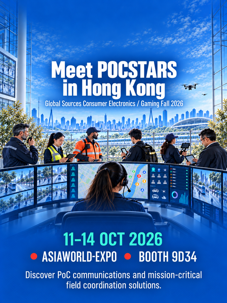 POCSTARS at Global Sources Consumer Electronics / Gaming Fall 2026 in Hong Kong, 11–14 October 2026, Booth 9D34