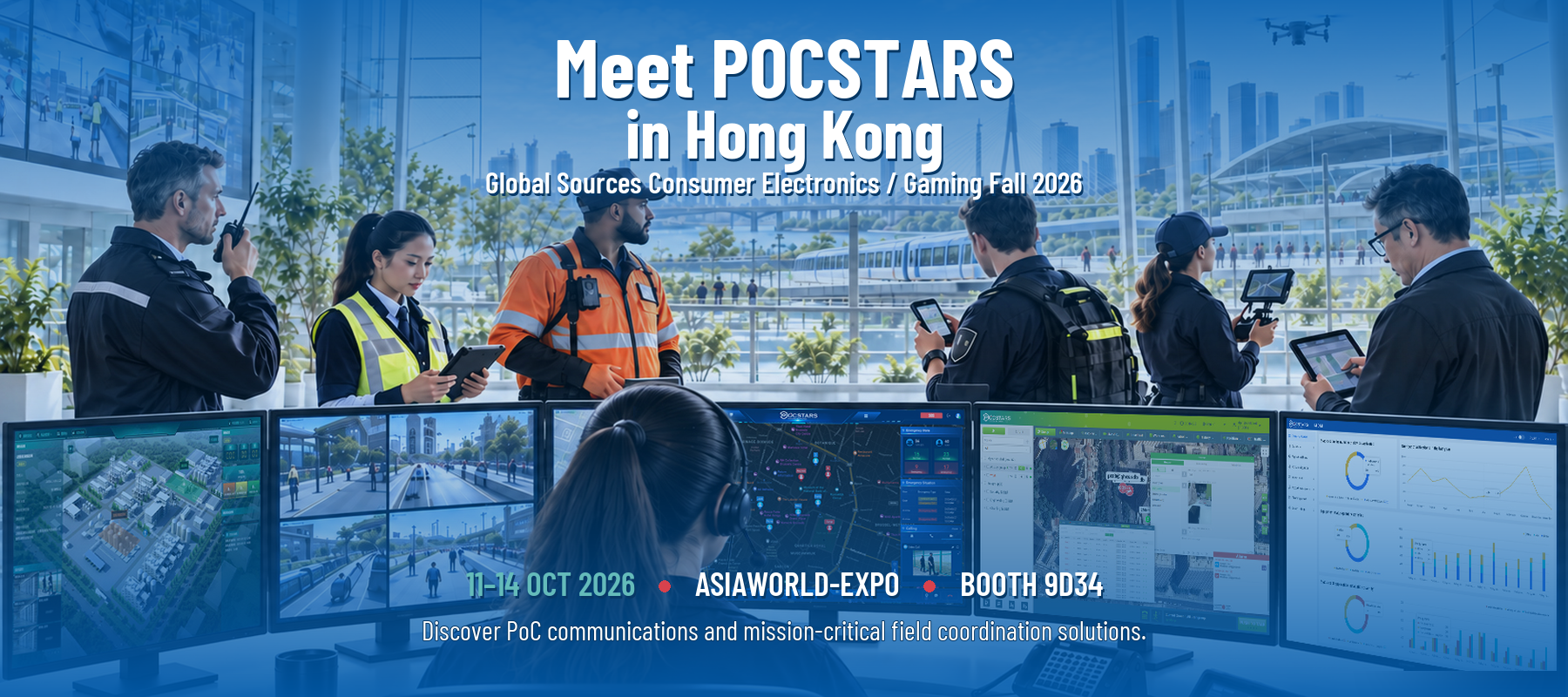POCSTARS at Global Sources Consumer Electronics / Gaming Fall 2026 in Hong Kong, 11–14 October 2026, Booth 9D34